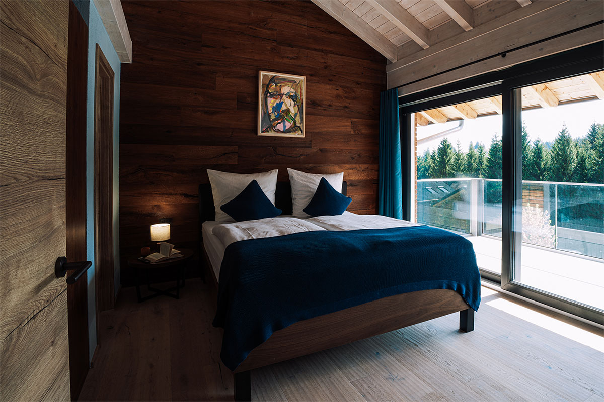 Allgaeuer Bergwald Chalets Schlafzimmer