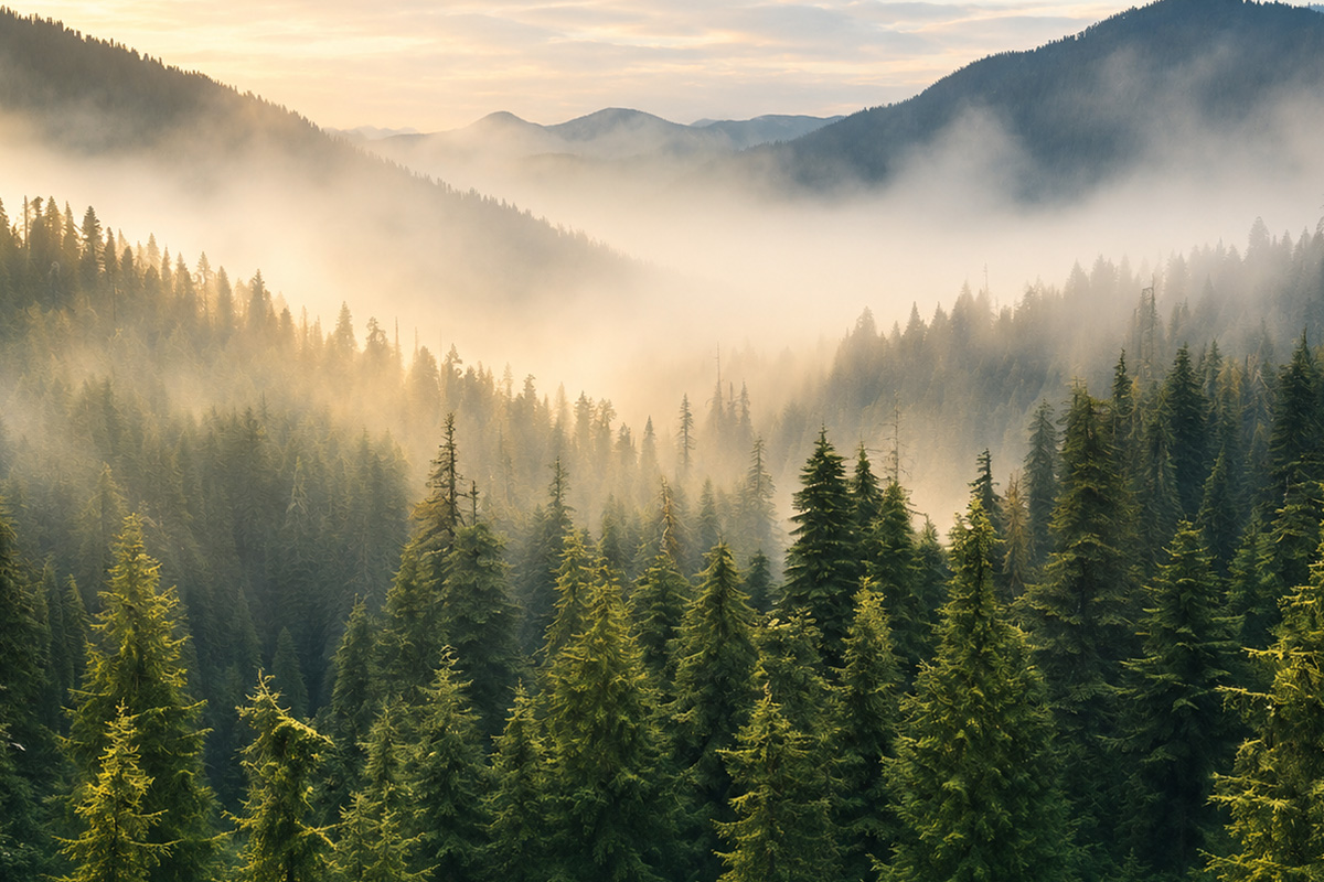 Luxus beginnt in der Stille des Bergwaldes